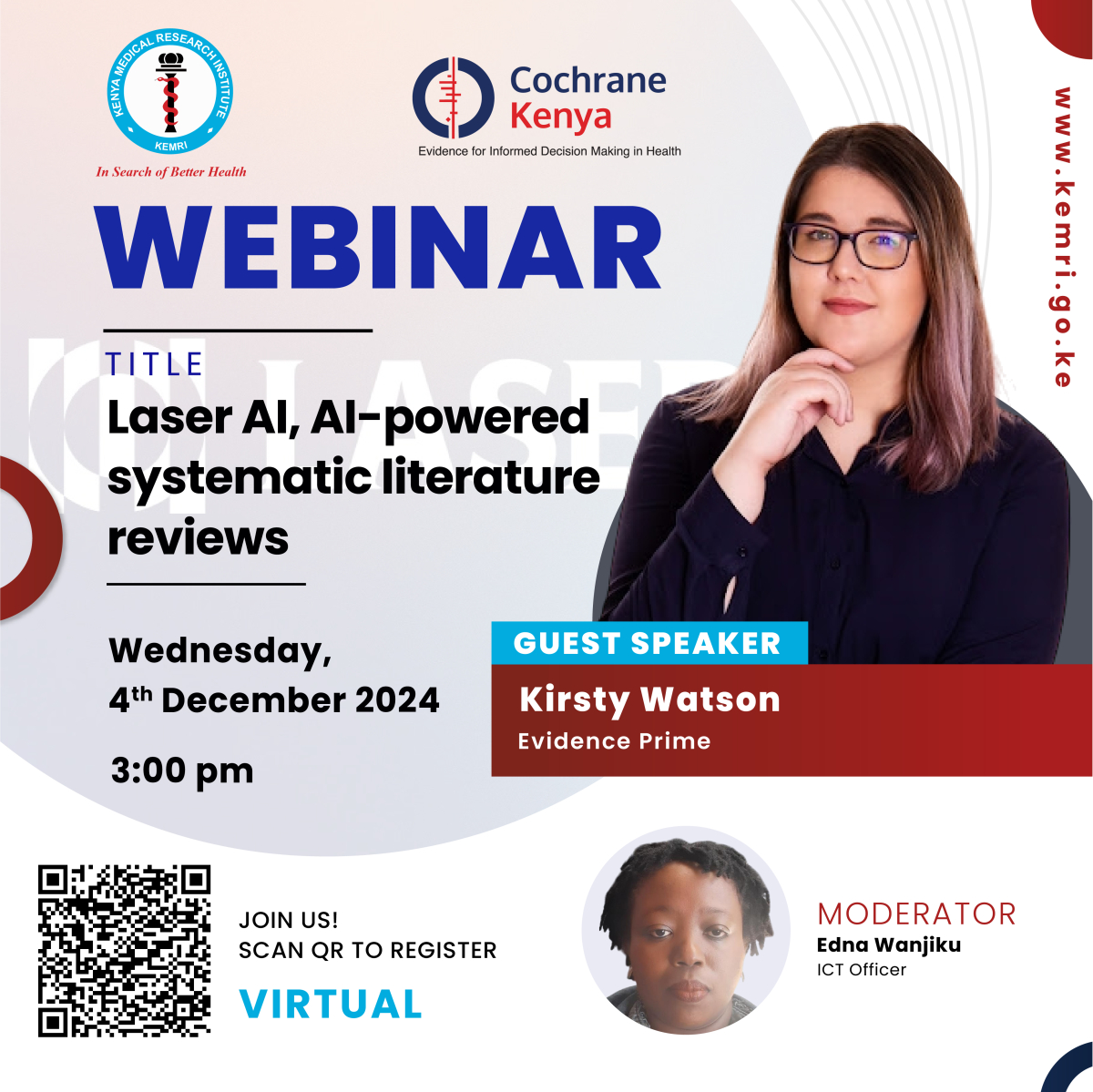 Laser AI, AI-powered systematic literature reviews | Cochrane Kenya